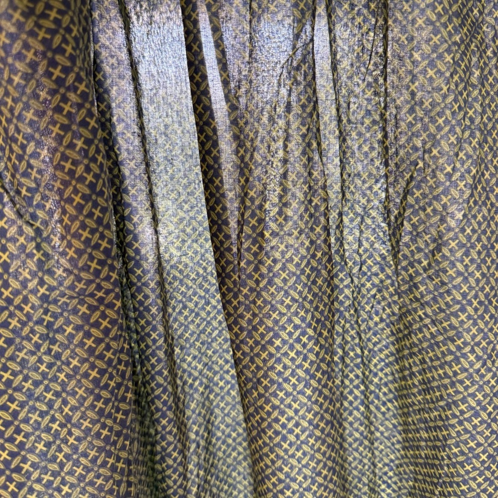 Lakhays Collection Green and Blue Smocked Tiered Maxi Dress - Picture 6 of 6